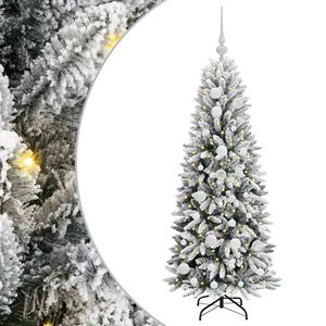 vidaXL Umestno božično drevo Bela 120 cm PVC, plastika, jeklo in PE