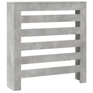 vidaXL Pokrov za radiator betonsko siv 78x20x82 cm inženirski les