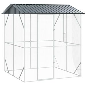 vidaXL Ptičnik Antracit 215 x 208 x 247 cm