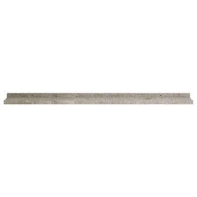 vidaXL Stenske police 4 kosi betonsko sive 100x9x3 cm