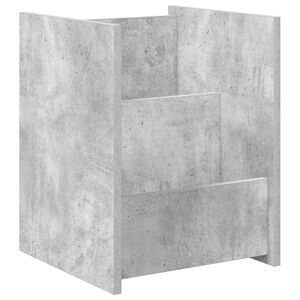 vidaXL Regal za revije Betonsko siva 35 x 35 x 45 cm Inženirski les