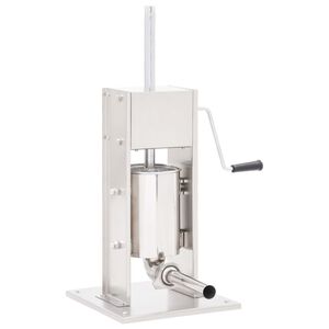 vidaXL Ročna polnilka za klobase srebrna 3 L nerjaveče jeklo