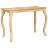 vidaXL Klubska miza Rjava 110 x 55 x 77 cm Masiven les manga