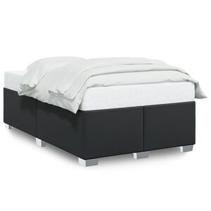 vidaXL Posteljni okvir brez vzmetnice črn 120x190 cm