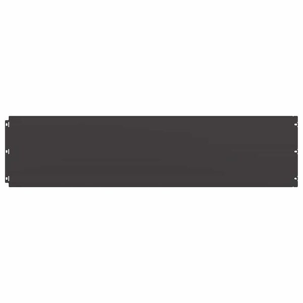 vidaXL Robniki za trato 20 kosov Črna 25x103 cm Hladno valjano jeklo