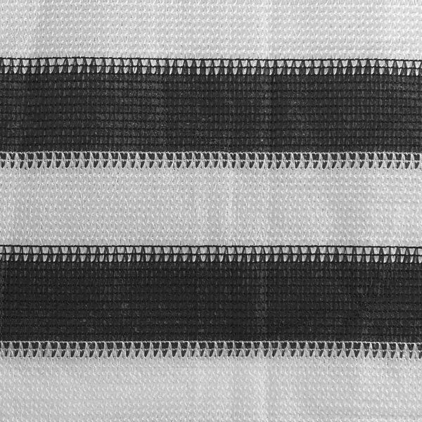 vidaXL Balkonsko platno HDPE 120x600 cm antracitno in belo