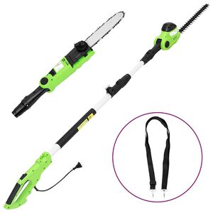 vidaXL Teleskopska verižna žaga in &scaron;karje 2 v 1 25/41 cm 710/550 W