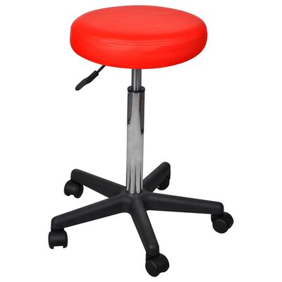 vidaXL Pisarniški stol rdeče barve