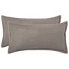 vidaXL Prevleka za blazino 2 pcs HOUTEN Svetlo siva 40 x 70 cm Boucl&eacute;