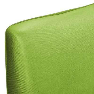 vidaXL Ravne raztegljive prevleke za stole 4 kosi zelene