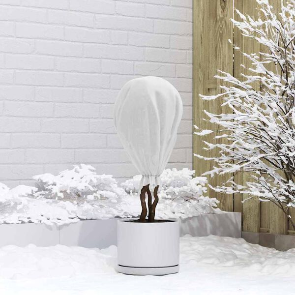 vidaXL Fleece za za&scaron;čito rastlin pred zmrzaljo Bela 100 x 1,6 m