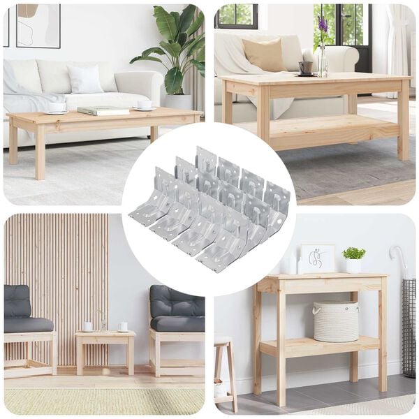 vidaXL Nosilec 212 pcs Cinkano 106 x 55 x 1,5mm Jeklo