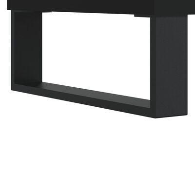 vidaXL Klubska mizica črna 90x50x36,5 cm inženirski les