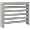 vidaXL Pokrov za radiator siv sonoma 104x20x82 cm inženirski les