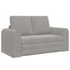 vidaXL Sofa postelja Svetlo siva 148 x 71 x 83 cm Žamet