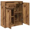 vidaXL Komoda s predalom starinski les 71x35x84 cm inženirski les