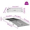 vidaXL Ramp za invalidski voziček 270 kg srebrna 92 x 73 x 5 cm