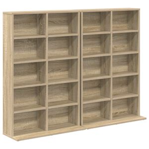vidaXL CD omara 2 kos Sonoma hrast 65 x 23,5 x 97,5 cm Inženirski les