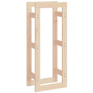 &nbsp;vidaXL Stojalo za drva 41x25x100 cm trdna borovina