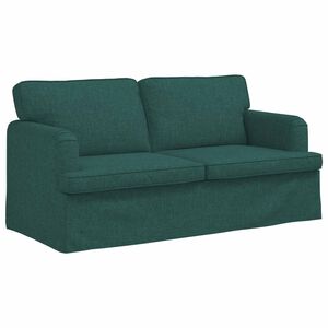 vidaXL Kavč Temno zelena 162 x 80 x 85 cm blago
