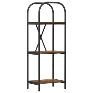 vidaXL Knjižna polica 3 nivojev 40 x 30 x 109 cm Inženirski les