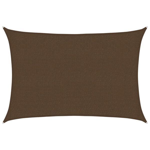 vidaXL Senčno jadro 160 g/m&sup2; rjavo 2,5x3,5 m HDPE