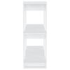 vidaXL Knjižna omara/pregrada bela 80x30x87 cm