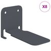vidaXL Ležeča polica s polico 8 pcs Antracit 6 x 10,8 x 6,6 cm