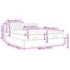 vidaXL Otomanski posteljni okvir z vzmetnicami siv 180x200 cm blago