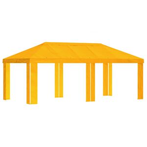 vidaXL Pokrov za gazebo 6 x 3 m Rumena Poliester 190