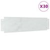 vidaXL Robniki za trato 30 pcs srebrna 100 x 25 cm Pocinkano jeklo