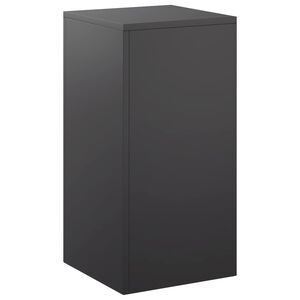 vidaXL Stojalo za rastline Črna 30 x 30 x 60 cm Jeklo