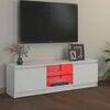 vidaXL TV omarica z LED lučkami bela 120x30x36 cm