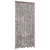 vidaXL Zavesa proti mrčesu rjava in bela 100x220 cm &scaron;enilja