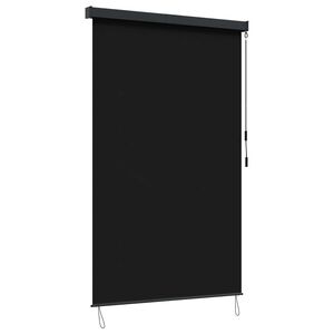 vidaXL Rolo Črna 60 x 250 cm Tkanina in aluminij