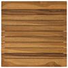 vidaXL Nepremična povr&scaron;ina 40 x 40 x 3,5 cm Kvadrat Trden tikov les