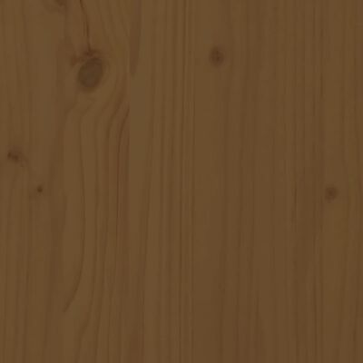 vidaXL Postelja za starejše medeno rjava 150x200 cm trdna borovina