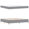 vidaXL Konstrukcija postelje Svetlo siva 200 x 200 cm blago