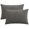 vidaXL Prevleka za blazino 2 pcs HEERLEN Temno siva 30 x 50 cm