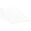 vidaXL Blazina za noge Enobarvno Bela 60 x 50 x 30 cm Spominska pena