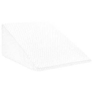vidaXL Blazina za noge Enobarvno Bela 60 x 50 x 30 cm Spominska pena