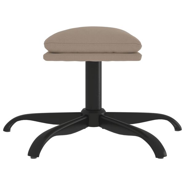 vidaXL Stolček za noge svetlo siv 60x60x36 cm tkanina iz mikrovlaken