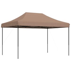 vidaXL Zložljivi pop-up &scaron;otor za zabave rjav 410x279x315 cm