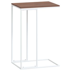 vidaXL Stranska mizica bela 40x30x59 cm konstruiran les