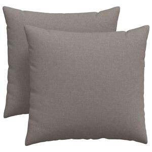 vidaXL Blazine za kavč 2 pcs Taupe 45 x 45 cm blago