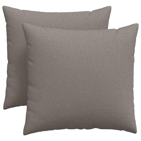 vidaXL Blazine za kavč 2 pcs Taupe 45 x 45 cm blago