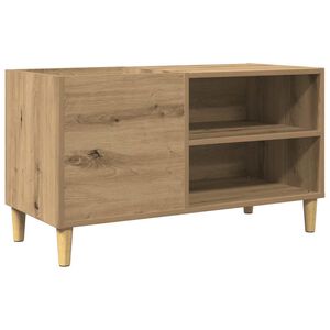 vidaXL Omarica za gramofonske plo&scaron;če artisan hrast 84,5x38x48 cm