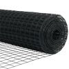 vidaXL Ograja s stebrom Siva 1,6 x 10 m Jeklo in PVC