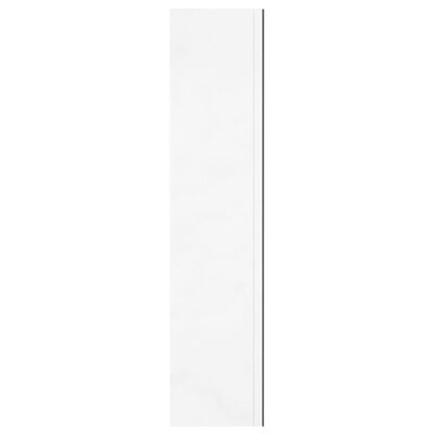 vidaXL Kopalniška omarica z ogledalom 60x15x75 cm MDF sijoče bela