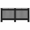 vidaXL Pokrov za radiator črn 172x19x81,5 cm mediapan